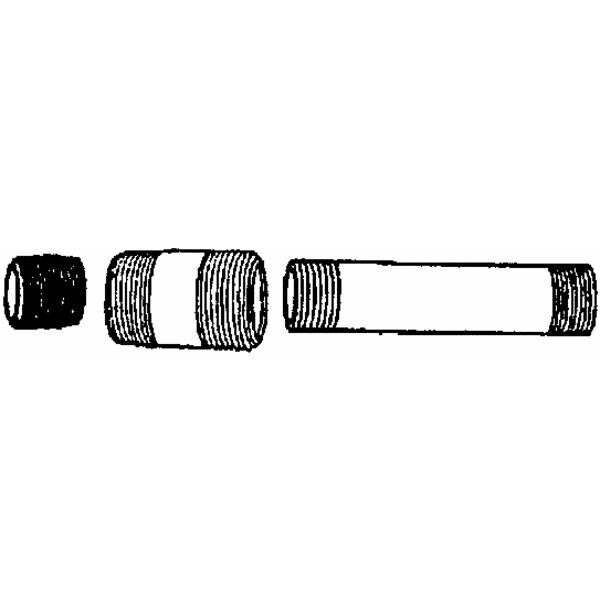 Southland Black Iron Pipe Nipple 20804 Zoro